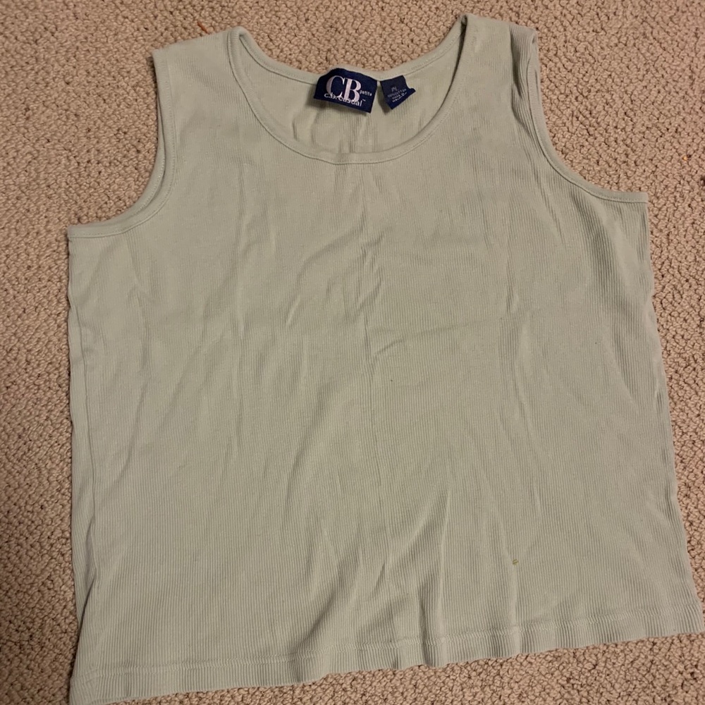 Light Green Knit Tank Top